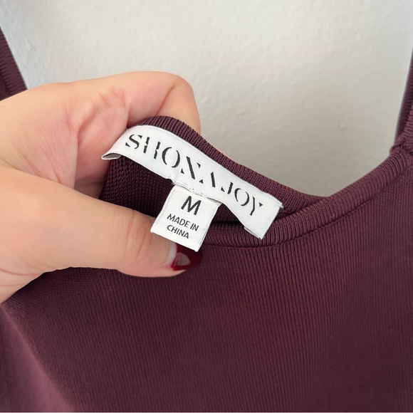 Shona Joy Basic Square Neck Midi Dress Size Medium Cocoa - Picture 7 of 10